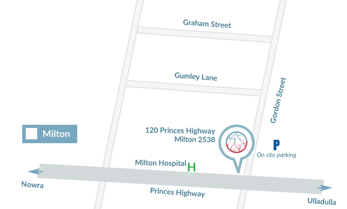Circulation Health Milton map